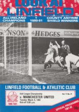 Linfield v Manchester United   09-Mar-1982