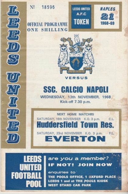 Leeds United v Napoli 13-Nov-1968