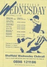 Sheffield Wednesday Reserves v Notts County Reserves  07-Sep-1993