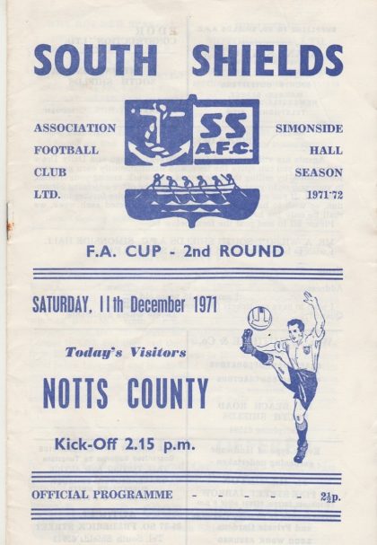 South Shields v Notts County 11-Dec-1971