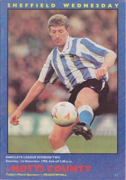 Sheffield Wednesday v Notts County  01-Dec-1990
