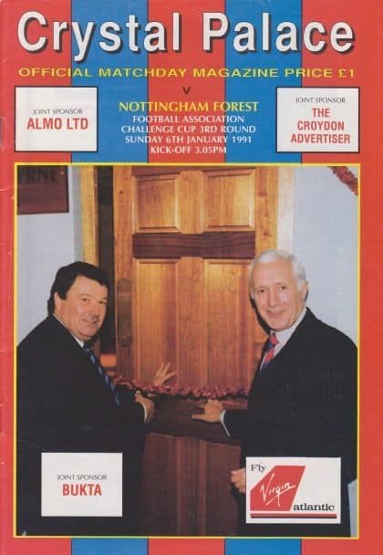 Crystal Palace v Nottingham Forest 06-Jan-1991