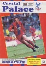 Crystal Palace v Oldham Athletic 18-Apr-1992