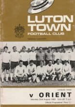 Luton Town v Leyton Orient 23-Aug-1969