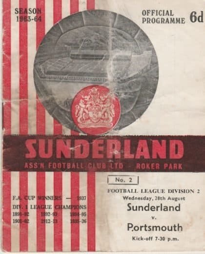 Sunderland v Portsmouth 28-Aug-1963