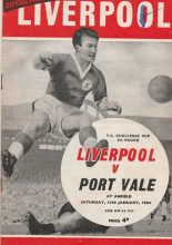 Liverpool v Port Vale  25-Jan-1964