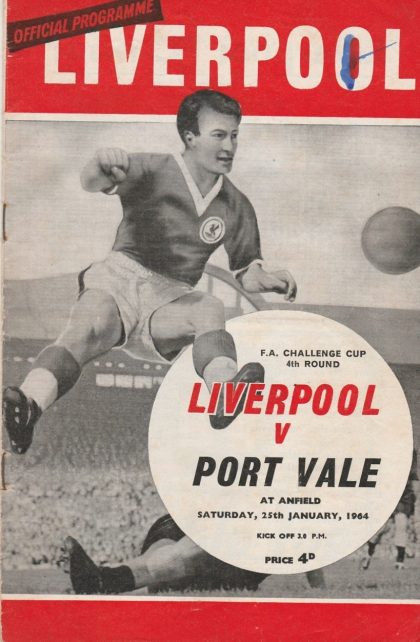Liverpool v Port Vale  25-Jan-1964