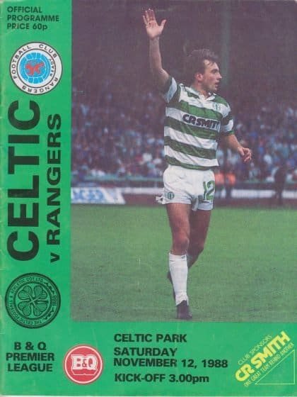 Glasgow Celtic v Glasgow Rangers  12-Nov-1988