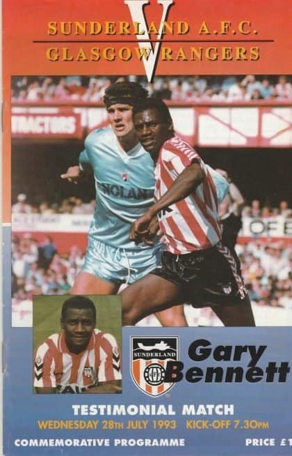 Sunderland v Glasgow Rangers 28-Jul-1993