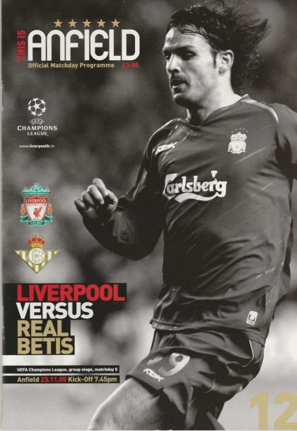Liverpool v Real Betis 23-Nov-2005