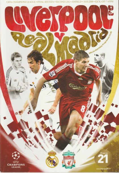 Liverpool v Real Madrid 10-Mar-2009