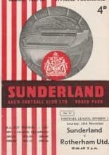 Sunderland v Rotherham United 28-Nov-1959