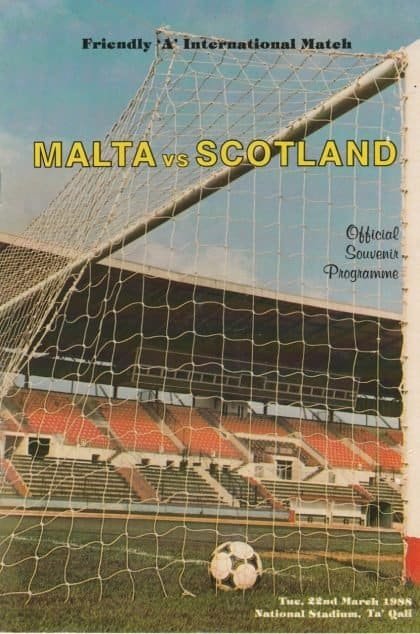 Malta v Scotland  22-Mar-1988