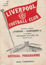 Liverpool v Scunthorpe United  22-Apr-1959