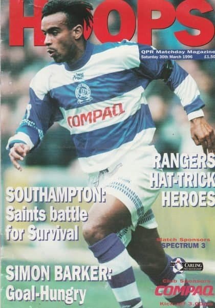 Queens Park Rangers v Southampton  30-Mar-1996