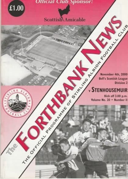 Stirling Albion v Stenhousemuir 04-Nov-2000