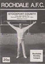 Rochdale v Stockport County 06-May-1987