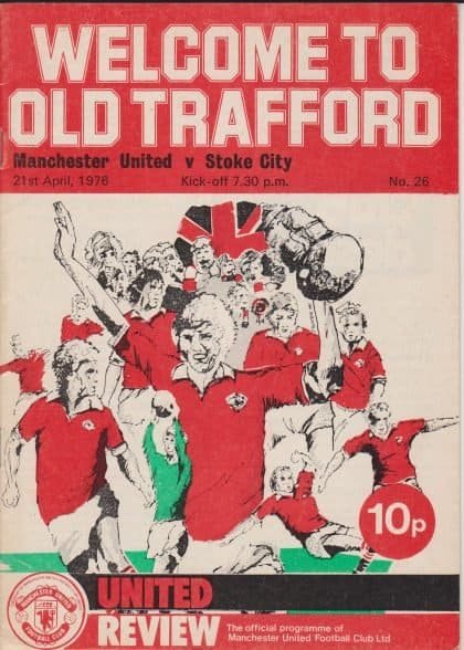 Manchester United v Stoke City 21-Apr-1976