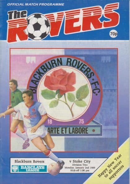 Blackburn Rovers v Stoke City 02-Jan-1989