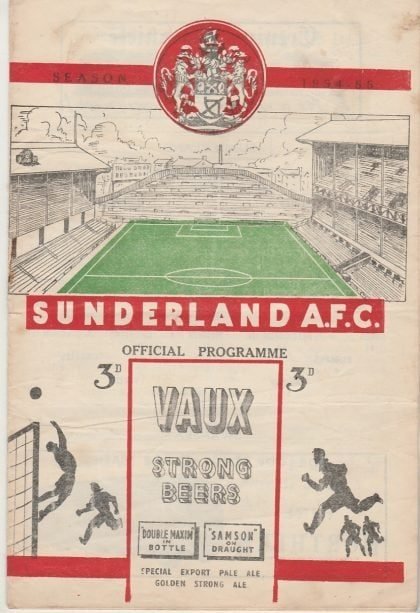 Sunderland v Swansea Town  23-Feb-1955