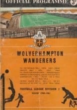 Wolverhampton Wanderers v Tiflis Dynamo   10-Nov-1960