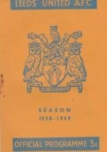 Leeds United v Tottenham Hotspur 14-Mar-1959
