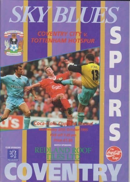Coventry City v Tottenham Hotspur 25-Oct-1995
