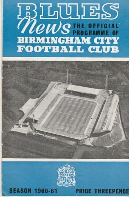 Birmingham City v Ujpest Dosza 16-Oct-1960