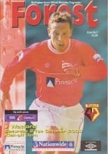 Nottingham Forest v Watford 21-Oct-2000
