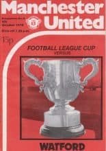 Manchester United v Watford 04-Oct-1979