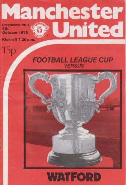 Manchester United v Watford 04-Oct-1979
