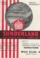 Sunderland v West Bromwich Albion 02-Sep-1964