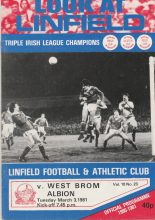 Linfield v West Bromwich Albion  03-Mar-1981