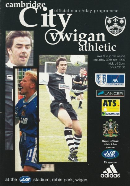 Cambridge City v Wigan Athletic  30-Oct-1999