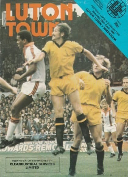 Luton Town v Wrexham 26-Apr-1980