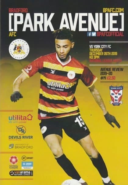 Bradford Park Avenue  v York City 26-Dec-2019
