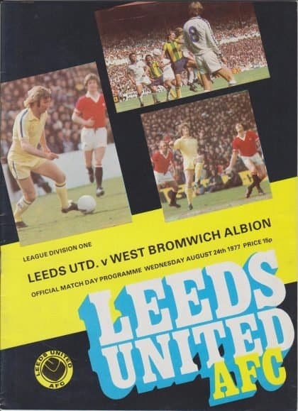 Leeds United v West Bromwich Albion 24-Aug-1977