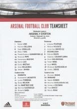 Arsenal v Everton 23-Feb-2020