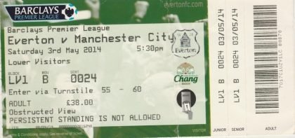 Everton v Manchester City  03-May-2014