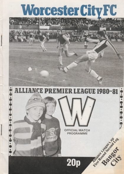 Worcester City v Bangor City   01-Sep-1980