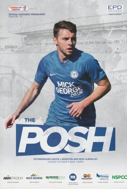 Peterborough United v Brighton & Hove Albion U21  09-Oct-2018
