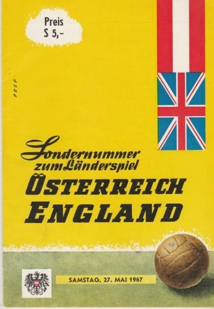 Austria v England 27-May-1967