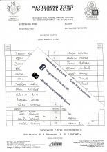 Kettering Town Reserves v Fulham Reserves   13-Aug-1996