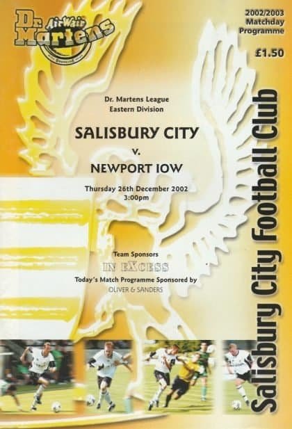 Salisbury City v Newport IOW   26-Dec-2002