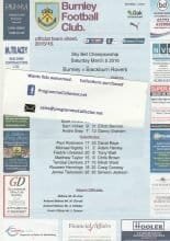 Burnley v Blackburn Rovers  05-Mar-2016