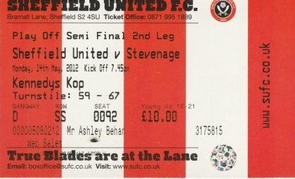 Sheffield United v Stevenage Borough 14-May-2012