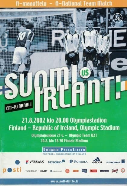 Finland v Republic of Ireland  21-Aug-2002