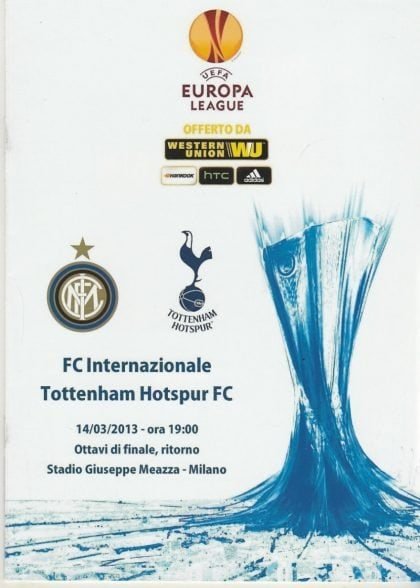 Inter Milan v Tottenham Hotspur  14-Mar-2013