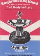 England Schoolboys v Scotland Schoolboys 13-Jun-1981