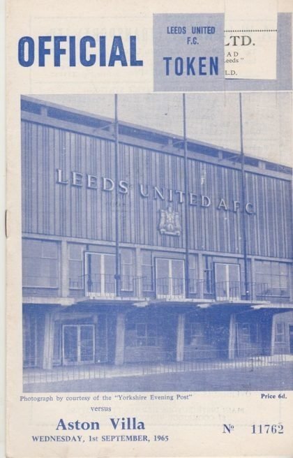 Leeds United v Aston Villa 01-Sep-1965